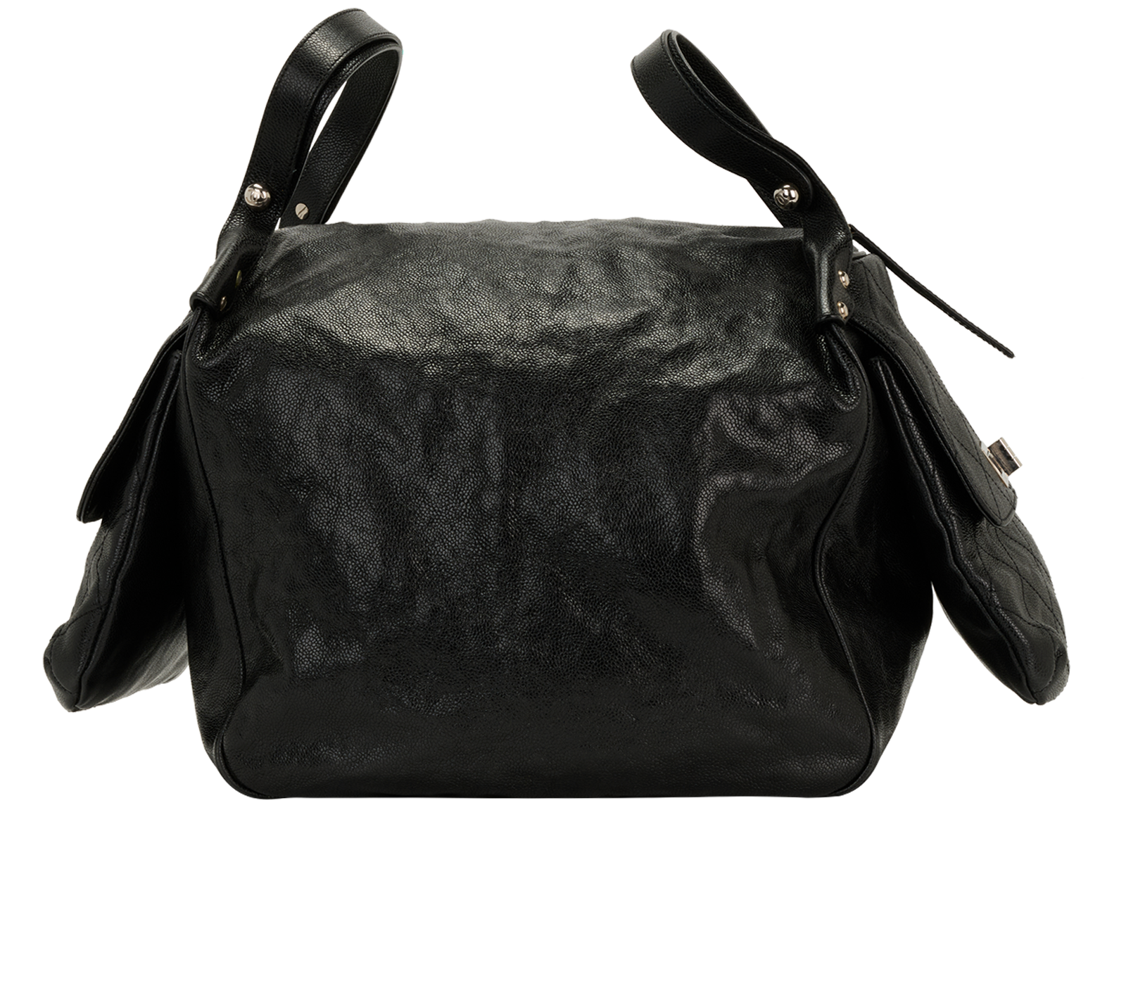 Pocket-In-The-City, &pound;1,200, Handbags, Black, Leather, Side view